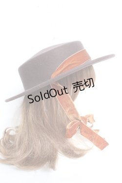 画像4: an another angelus / ロングベロアリボンキャノチェ F ブラウン Y-26-02-19-008-CA-AC-SZ-ZY