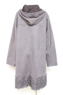 画像2: axes femme / フード付コーディガン F チャコール Y-26-02-19-096-AX-TO-SZ-ZY