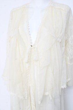 画像4: axes femme / レイヤード風レースガウン M 生成り Y-26-02-19-097-AX-TO-SZ-ZY