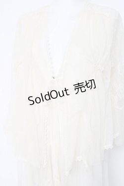 画像4: axes femme / レイヤード風レースガウン M 生成り Y-26-02-19-097-AX-TO-SZ-ZY