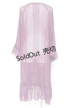 画像2: axes femme / ラグランスリーブガウン M パープル Y-26-02-19-099-AX-TO-SZ-ZY