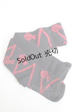 画像1: BABY, THE STARS SHINE BRIGHT / レースアップリボンタイツ  黒 Y-26-02-19-009-BA-ZA-SZ-ZY