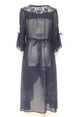 画像2: axes femme / 袖ドロストガウン M 紺 Y-26-02-19-100-AX-TO-SZ-ZI (2)