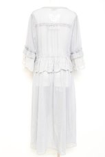 画像2: axes femme / シアーシフォンロングガウン F グレー Y-26-02-19-101-AX-TO-SZ-ZI (2)