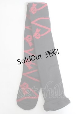 画像2: BABY, THE STARS SHINE BRIGHT / レースアップリボンタイツ  黒 Y-26-02-19-009-BA-ZA-SZ-ZY