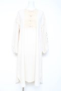 axes femme / チャイナ釦ロングシャツワンピース M 生成り Y-26-02-19-104-AX-OP-SZ-ZY