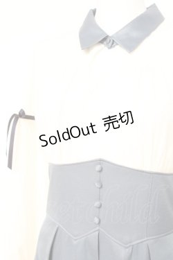 画像4: axes femme POETIQUE / チュール使いコルセットワンピース  白×サックス Y-26-02-19-105-AX-OP-SZ-ZI