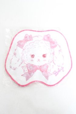 画像1: BABY, THE STARS SHINE BRIGHT / くまくみゃちゃんのおかおタオルハンカチ  ホワイト Y-26-02-19-010-BA-ZA-SZ-ZY