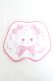 画像1: BABY, THE STARS SHINE BRIGHT / くまくみゃちゃんのおかおタオルハンカチ  ホワイト Y-26-02-19-010-BA-ZA-SZ-ZY (1)