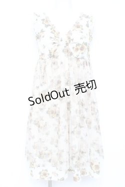 画像1: axes femme / ひまわり柄チュール重ねチュニ M イエロー Y-26-02-19-106-AX-OP-SZ-ZY