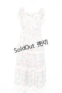 画像1: axes femme / ブルーミングローズ柄ワンピース F ピンク Y-26-02-19-108-AX-OP-SZ-ZY