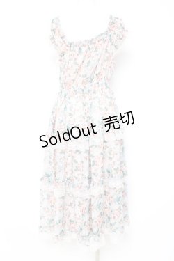 画像2: axes femme / ブルーミングローズ柄ワンピース F ピンク Y-26-02-19-108-AX-OP-SZ-ZY