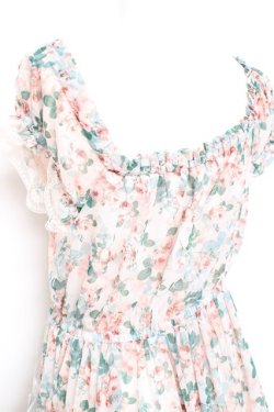 画像3: axes femme / ブルーミングローズ柄ワンピース F ピンク Y-26-02-19-108-AX-OP-SZ-ZY