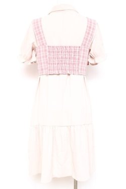画像2: axes femme POETIQUE / ビスチェ付ティアードミニワンピース M ピンク Y-26-02-19-110-AX-OP-SZ-ZY
