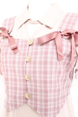 画像3: axes femme POETIQUE / ビスチェ付ティアードミニワンピース M ピンク Y-26-02-19-110-AX-OP-SZ-ZY