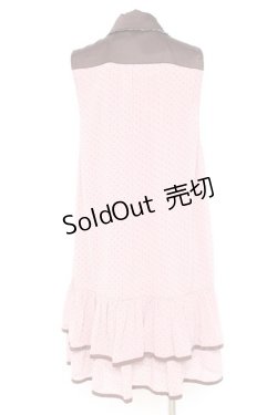 画像2: axes femme POETIQUE / タイ付ドットシフォンワンピース M ラベンダー Y-26-02-19-111-AX-OP-SZ-ZY