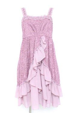 画像1: axes femme / カットJQティアードドレス M ラベンダー Y-26-02-19-112-AX-OP-SZ-ZY