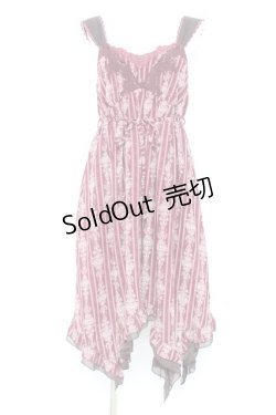 画像1: axes femme / イレギュラーヘムワンピース M ワイン Y-26-02-19-114-AX-OP-SZ-ZY