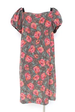 画像2: axes femme / バラプリントワンピース M 黒 Y-26-02-19-115-AX-OP-SZ-ZY