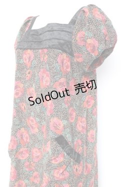 画像3: axes femme / バラプリントワンピース M 黒 Y-26-02-19-115-AX-OP-SZ-ZS