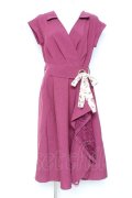 axes femme / ラップ風シャツワンピース M 紫 Y-26-02-19-116-AX-OP-SZ-ZY