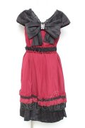 axes femme / BIGリボンワンピース M ワイン Y-26-02-19-117-AX-OP-SZ-ZY