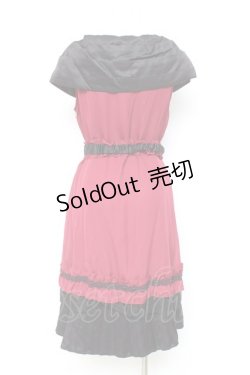 画像2: axes femme / BIGリボンワンピース M ワイン Y-26-02-19-117-AX-OP-SZ-ZY