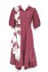画像1: axes femme / スカーフ切替シャツワンピース M ワイン Y-26-02-19-118-AX-OP-SZ-ZY (1)