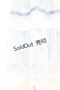 画像4: axes femme / 紫陽花シフォンワンピース M サックス Y-26-02-19-131-AX-OP-SZ-ZY