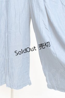 画像5: axes femme / バックレースアップ刺繍オールインワン M ブルー Y-26-02-19-134-AX-OP-SZ-ZS