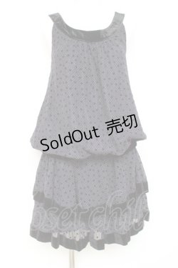 画像1: axes femme / ドットフロッキー柄セットアップ M 紺 Y-26-02-19-135-AX-OP-SZ-ZY