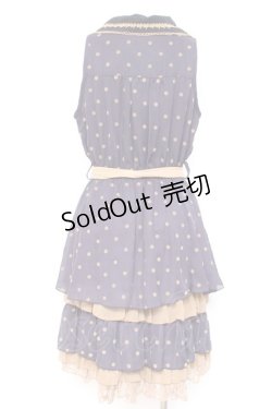 画像2: axes femme / ドット柄ワンピース M 紺 Y-26-02-19-136-AX-OP-SZ-ZY