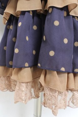 画像5: axes femme / ドット柄ワンピース M 紺 Y-26-02-19-136-AX-OP-SZ-ZY