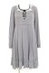 画像1: axes femme / ベロアリボンニットワンピース M グレー Y-26-02-19-141-AX-OP-SZ-ZY (1)