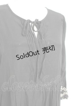 画像3: axes femme / 刺繍デザインティアードワンピース  黒 Y-26-02-19-143-AX-OP-SZ-ZY