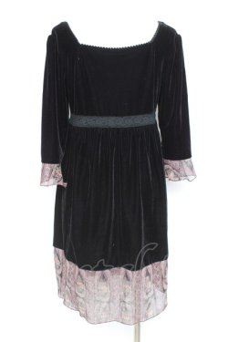 画像2: axes femme / ベロアチュニック M 黒 Y-26-02-19-144-AX-OP-SZ-ZY