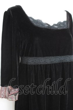 画像3: axes femme / ベロアチュニック M 黒 Y-26-02-19-144-AX-OP-SZ-ZY