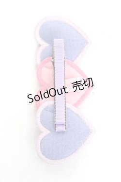 画像2: Angelic Pretty / Trio Heartクリップ  ラベンダー Y-26-02-19-002-AP-AC-SZ-ZY