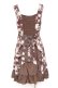 画像2: axes femme / 総バラ柄Backリボンワンピース M 茶 Y-26-02-19-147-AX-OP-SZ-ZY (2)