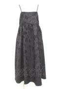 Maison de FLEUR Petite Robe / ふくれジャガードリボンキャミワンピース F ブラック Y-26-02-19-149-EL-OP-SZ-ZY
