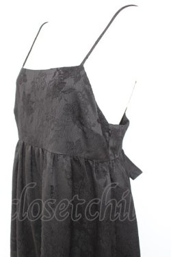 画像4: Maison de FLEUR Petite Robe / ふくれジャガードリボンキャミワンピース F ブラック Y-26-02-19-149-EL-OP-SZ-ZY