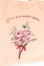 画像3: F i.n.t / ローズブーケ刺繍別珍トートバッグ F ベージュ Y-26-02-19-014-CA-BG-SZ-ZTK047 (3)