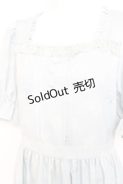 画像3: m petit by misako / NINA'S 花柄スクエアネックワンピース L サックス Y-26-02-19-153-LO-OP-SZ-ZY