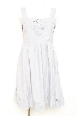 画像1: an another angelus / エンブロイダリースカラップワンピース F サックス Y-26-02-19-154-CA-OP-SZ-ZY