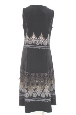 画像2: Rozen Kavalier / レースプリントノースリーブワンピース  黒 Y-26-02-19-158-OO-OP-SZ-ZY