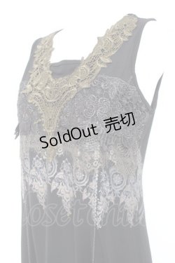 画像3: Rozen Kavalier / レースプリントノースリーブワンピース  黒 Y-26-02-19-158-OO-OP-SZ-ZS