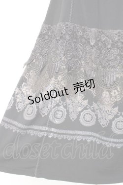 画像4: Rozen Kavalier / レースプリントノースリーブワンピース  黒 Y-26-02-19-158-OO-OP-SZ-ZS