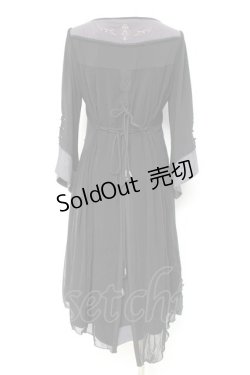 画像2: Rozen Kavalier / レイヤード風切替ワンピース  黒 Y-26-02-19-159-OO-OP-SZ-ZY