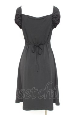 画像2: Ozz oneste / 胸元ギャザーチュニック  黒 Y-26-02-19-160-OO-OP-SZ-ZY