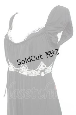 画像3: Ozz oneste / 胸元ギャザーチュニック  黒 Y-26-02-19-160-OO-OP-SZ-ZS